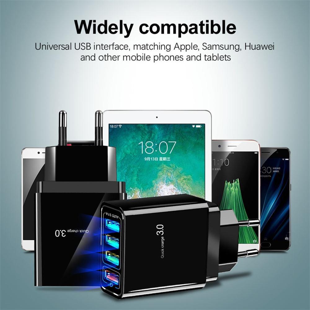 4-Port USB Charger Head