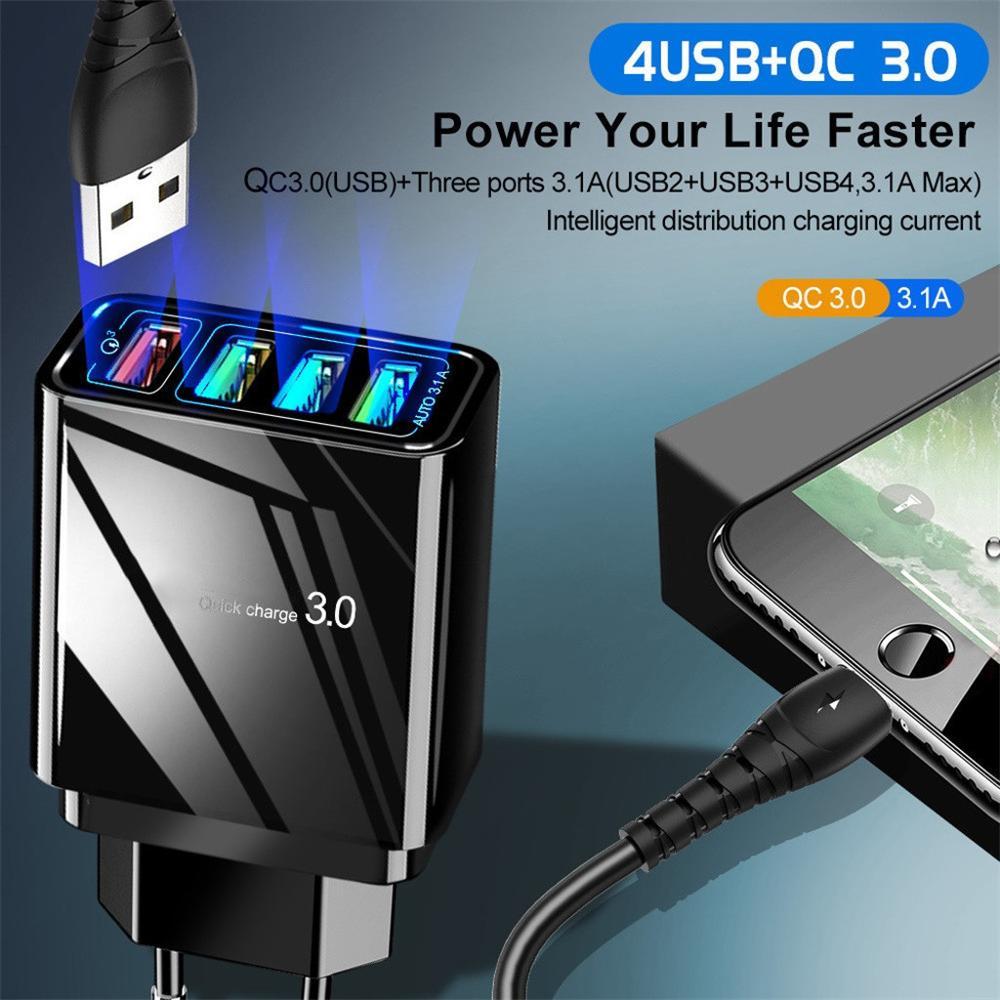 4-Port USB Charger Head