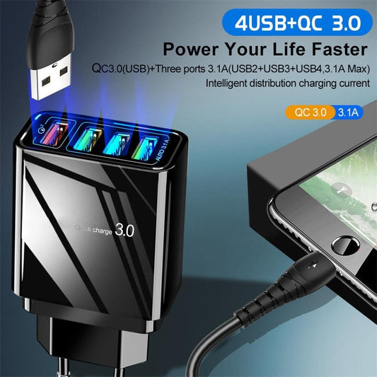 4-Port USB Charger Head